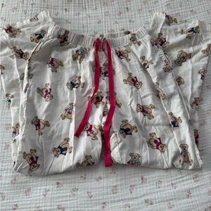 Adorable Bear Print Pajamas